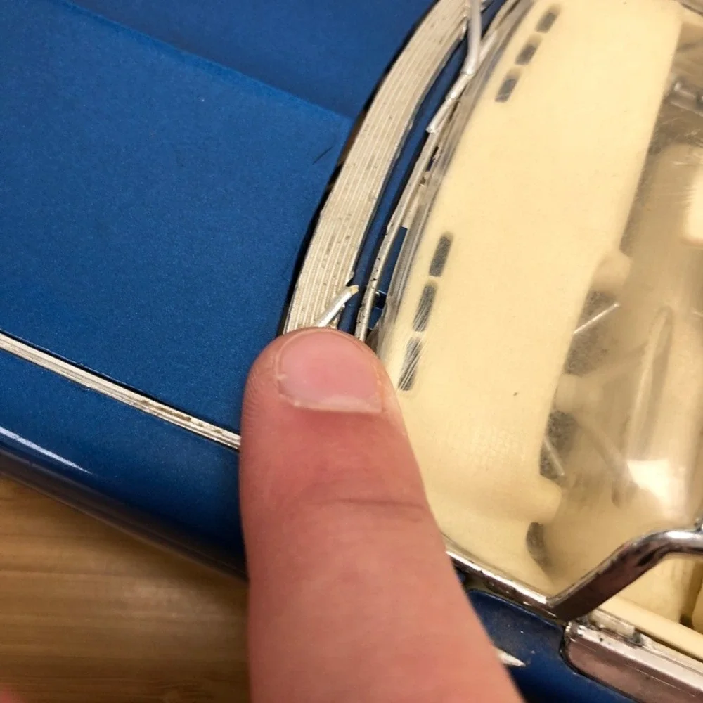 Cadillac Eldorado Diecast Model Car Blue 1959 Convertible Classic Collectible